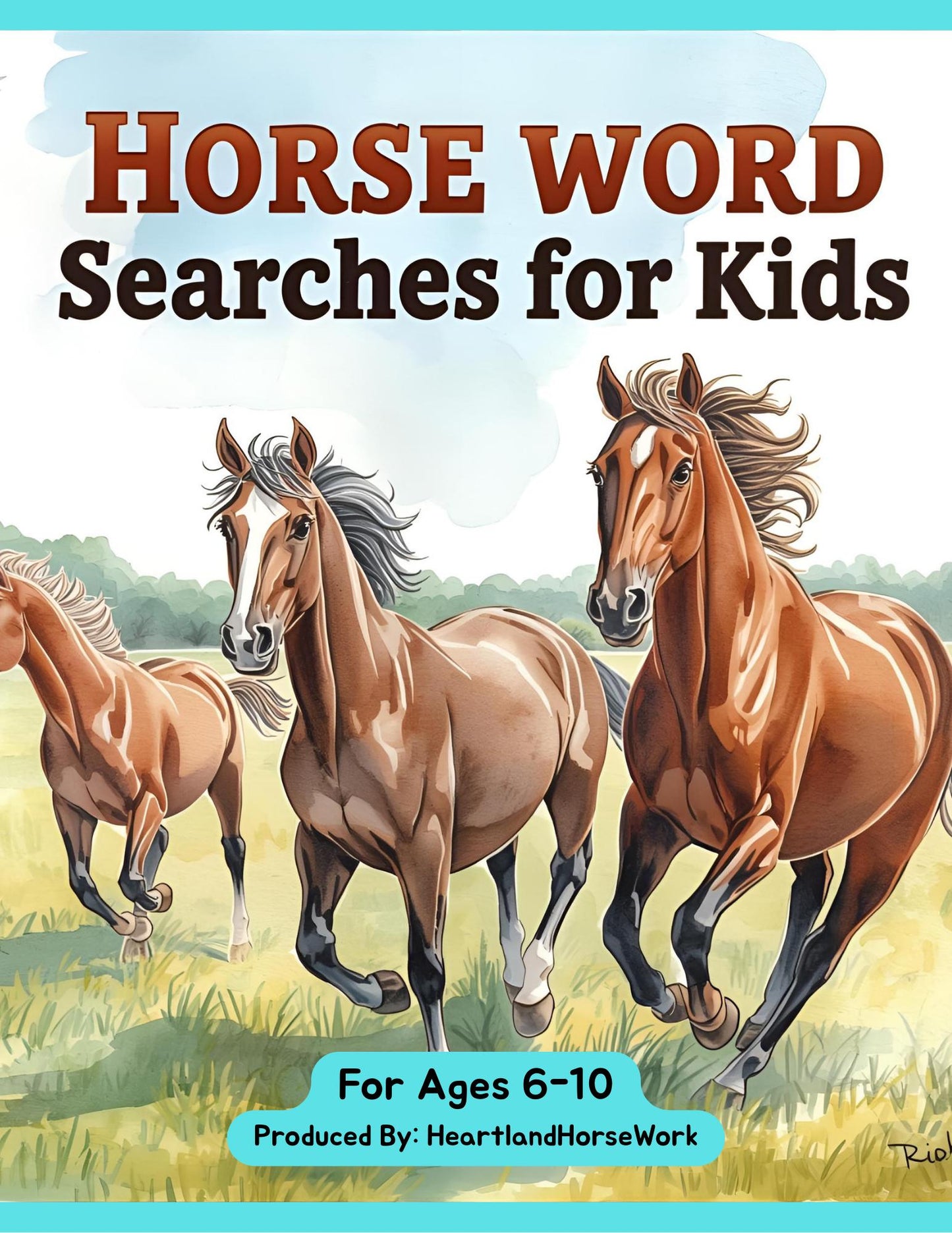 Horse Word Search Pages for Kids: Educational Printables Ages 6-10 (PDF Download)