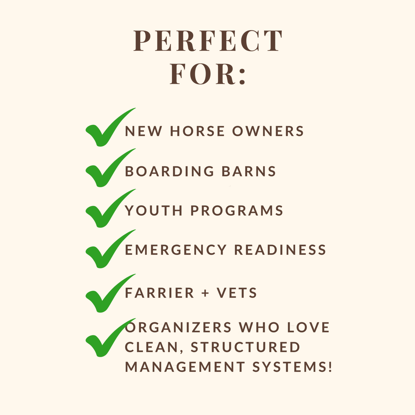 Ultimate Equine Barn Supplies List