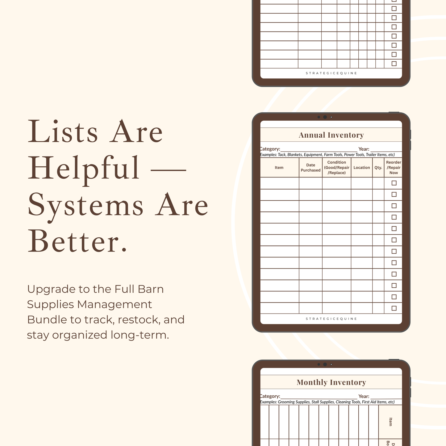 Ultimate Equine Barn Supplies List