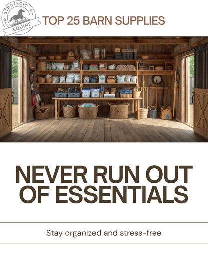 Top 25 Barn Supplies You Should Never Run Out Of