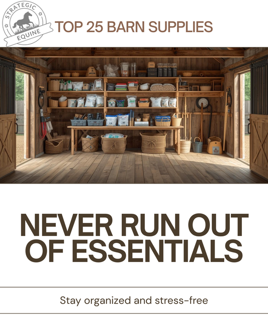 Top 25 Barn Supplies You Should Never Run Out Of