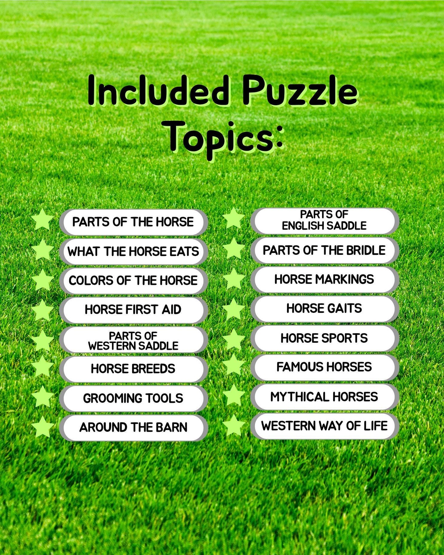 Horse Word Search Pages for Kids: Educational Printables Ages 6-10 (PDF Download)